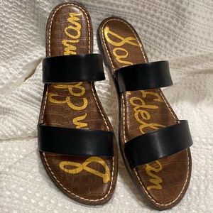 Sam Edelman Gala Black leather sandals. Size 11 Brand New